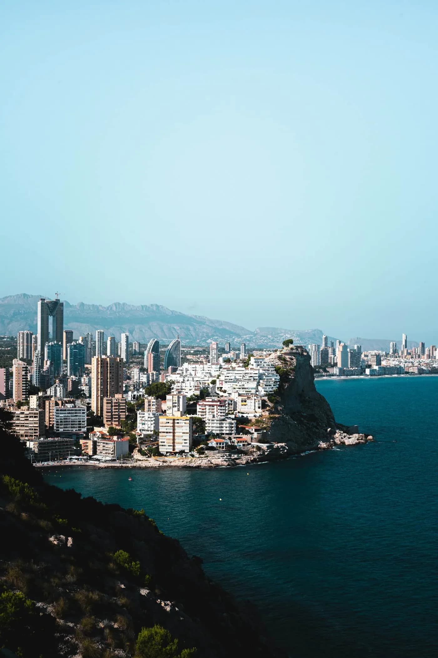 Altstadt von Benidorm am Meer